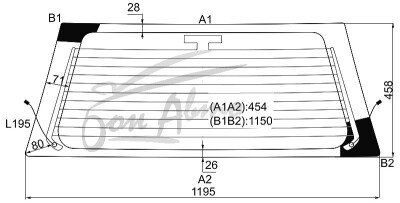Стекло заднее с обогревом TOYOTA RAV 4 1994-2000 (SXA10) 
Бренд: BSG Тонированное