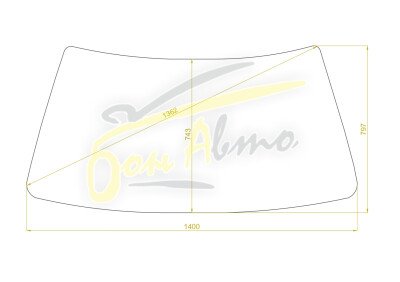 Стекло лобовое TOYOTA CARINA ED 1985-1989 (ST160) 
Бренд: BSG с зеленой полосой