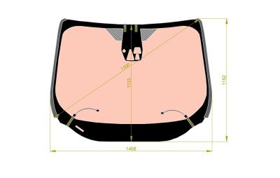 Стекло лобовое FORD KUGA 2012-2019 (CBS-LHD) полный обогрев, место под 3 камеры, место под датчик дождя, 
Бренд: КМК