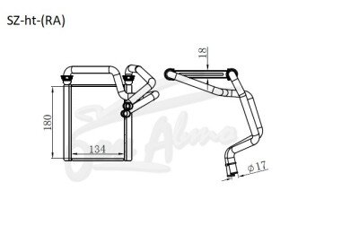 Радиатор отопителя SUZUKI LIANA 2001-2007 (RA,RC,RB) 
Бренд: TONGSHI AL18