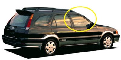 Стекло боковое TOYOTA SPRINTER CARIB 1995-2002 AE111G-4/5d FD/RH 
Бренд: BENSON