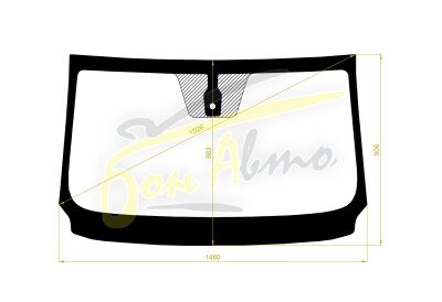 Стекло лобовое CHERY TIGGO 4 PRO 2021- (SUV-LHD) место под датчик дождя 
Бренд: КМК с синей полосой