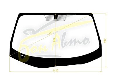 Стекло лобовое TOYOTA SOARER 2001-2005 (UZZ40-RHD) 
Бренд: BSG с зеленой полосой