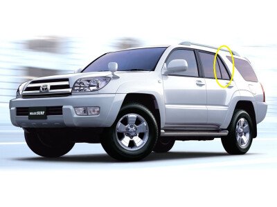 Стекло боковое TOYOTA HILUX SURF 2002-2009 N210 RQ/LH 
Бренд: BSG
