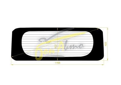 Стекло заднее с обогревом DAIHATSU MOVE 2014-2023 (LA150) 
Бренд: BSG