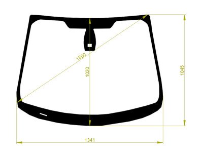 Стекло лобовое FORD FIESTA 2009- (CB1) 3d место под датчик дождя, , молдинг, 
Бренд: BENSON