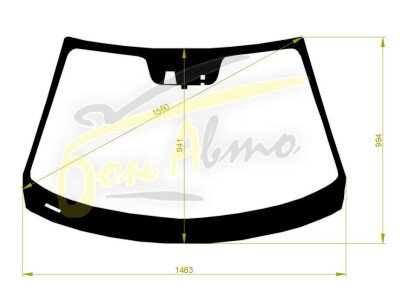 Стекло лобовое MAZDA 3 2013-2019 (BM-LHD) место под 1 камеру, место под датчик дождя, 
Бренд: КМК с синей полосой