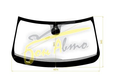 Стекло лобовое DODGE RAM 2018- () место под датчик дождя молдинг, 
Бренд: BENSON