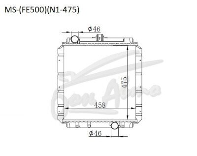 Радиатор MITSUBISHI CANTER 1993-2002 (FE500,FE600)(N1-475) (4M,4D) 
Бренд: TONGSHI PL36MT