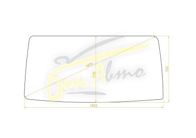 Стекло лобовое NISSAN ATLAS 1991-2007 (H41-wide-1822*723*1870) 
Бренд: BENSON с зеленой полосой