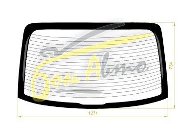 Стекло заднее с обогревом KIA RIO 2016- (FB-RUS 4d sed) 
Бренд: BENSON