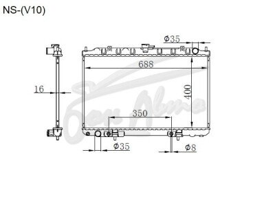 Радиатор NISSAN AVENIR 1998-2006 (W11) (SR,CD) 
Бренд: TONGSHI PL16AT