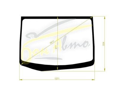 Стекло лобовое SUBARU STELLA 2011-2014 (LA100-RHD) 
Бренд: BENSON с синей полосой