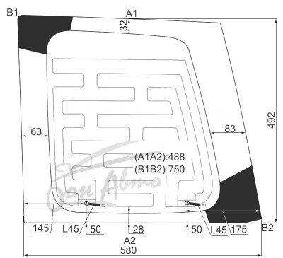 Стекло заднее с обогревом NISSAN PATROL 1997-2010 (Y61-LH) 
Бренд: BSG