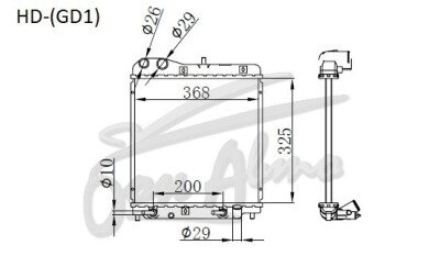 Радиатор HONDA FIT 2001-2008 (GD1-2) (L13, L15), 
Бренд: TONGSHI PL16AT