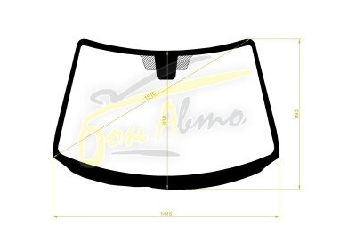 Стекло лобовое MAZDA 3 2003-2008 (BK-LHD) 
Бренд: КМК с синей полосой