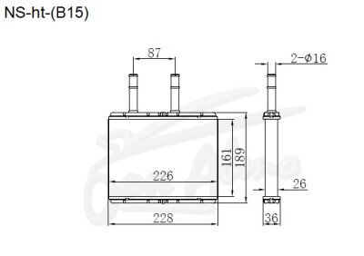 Радиатор отопителя MAZDA FAMILIA 1999-2006 (Y11) 
Бренд: TONGSHI AL26