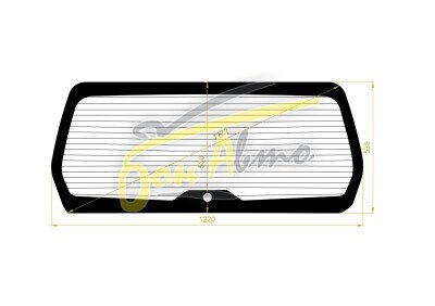 Стекло заднее с обогревом SUBARU FORESTER 2002-2008 (SG5) 1 отверстие 
Бренд: BENSON Тонированное