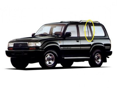 Стекло боковое TOYOTA LAND CRUISER 1990-1997 FJ80 RQ/LH 
Бренд: BSG