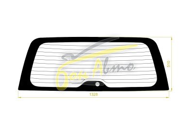 Стекло заднее с обогревом HONDA STREAM 2000-2006 (RN1) 1 отверстие 
Бренд: BSG