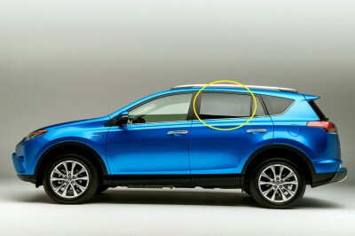 Стекло боковое TOYOTA RAV 4 2013-2018 ACA40 RD/LH 
Бренд: BSG