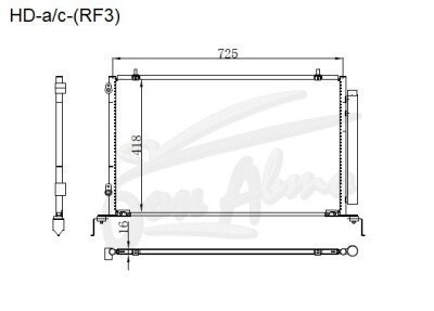Радиатор кондиционера HONDA STEPWGN 2001-2003 (RF3-4) 
Бренд: TONGSHI AL16