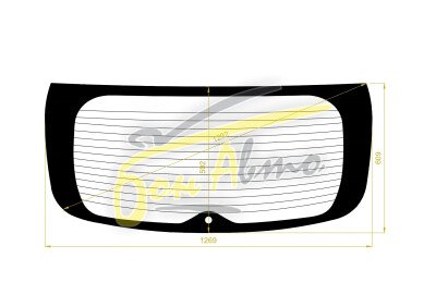 Стекло заднее с обогревом SUBARU IMPREZA 2007-2011 (GH-5d h/b) 1 отверстие 
Бренд: BENSON