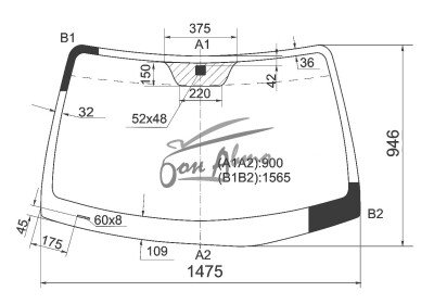 Стекло лобовое HYUNDAI SANTA FE 2006-2012 (CM-LHD) 
Бренд: ZDG