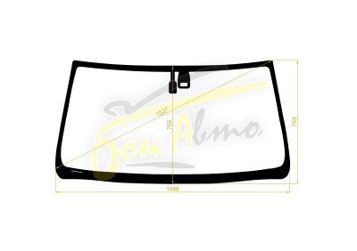 Стекло лобовое TOYOTA LAND CRUISER PRADO 2002-2009 (GRJ120-LHD) место под датчик дождя 
Бренд: ZDG с зеленой полосой