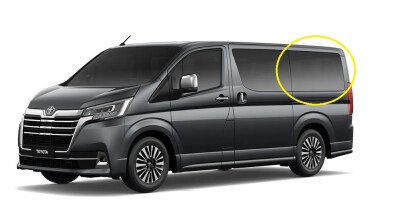 Стекло боковое TOYOTA HIACE 2019- H300-std-1240*587 SR/LH/X 
Бренд: BENSON