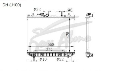 Радиатор DAIHATSU TERIOS 1996-2006 (J100G) (K3) 
Бренд: TONGSHI PL26AT