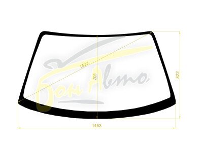 Стекло лобовое TOYOTA SPRINTER TRUENO 1995-2000 (AE111) 
Бренд: BSG с зеленой полосой