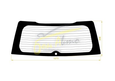 Стекло заднее с обогревом MITSUBISHI LANCER CEDIA 2000-2003 (CS-5d wag) 1 отверстие 
Бренд: BSG