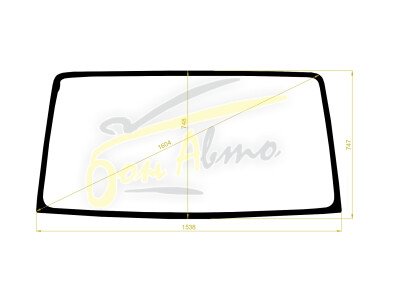 Стекло лобовое ISUZU ELF 1993-2006 (NKR-std-1538*747*1604) 
Бренд: BSG с зеленой полосой