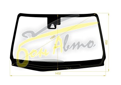 Стекло лобовое TOYOTA HILUX 2015- (GGN120-RHD) обогрев щеток, место под 1 камеру, антенна, 
Бренд: ZDG с зеленой полосой