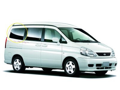 Стекло боковое NISSAN SERENA 1999-2005 (C24) SW/RH/X 
Бренд: NISSAN Тонированное