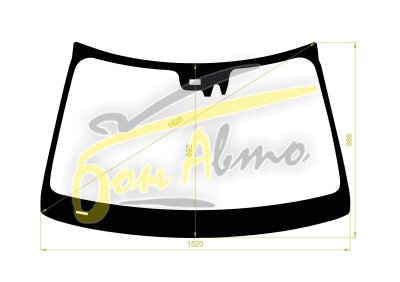 Стекло лобовое MERCEDES S-CLASS 2005-2013 (W221-LHD) место под 1 камеру, место под датчик дождя, 
Бренд: BSG с серой полосой