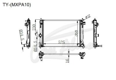 Радиатор TOYOTA YARIS 2019- (MXPA10) (M15A-FKS) 
Бренд: TONGSHI PL16MT