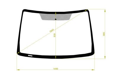 Стекло лобовое FORD TRANSIT CONNECT 2002-2012 () 
Бренд: BSG с серой полосой