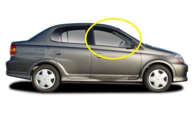 Стекло боковое TOYOTA ECHO 1999-2006 (SCP11-4d sed) FD/RH фурнитура, 
Бренд: BENSON