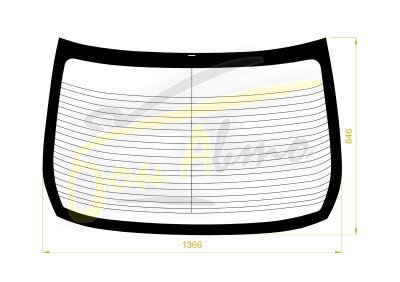Стекло заднее с обогревом TOYOTA CROWN 2008-2012 (GRS200) антенна, 
Бренд: BENSON