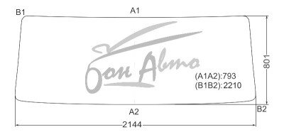 Стекло лобовое FAW J5P CA3252 2008- (FP418-2144*801*2210) 
Бренд: BSG с серой полосой