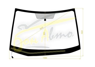 Стекло лобовое SUBARU TRIBECA 2005-2014 (WXF-RHD) обогрев щеток 
Бренд: BENSON с синей полосой