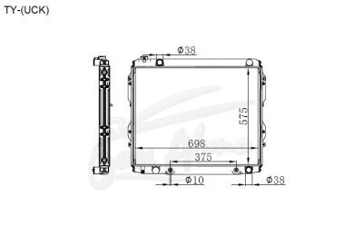 Радиатор TOYOTA TUNDRA 1999-2006 (UCK30) (2UZ) 
Бренд: TONGSHI PL32AT
