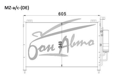 Радиатор кондиционера MAZDA 2 2007-2014 (DE) 
Бренд: TONGSHI AL16