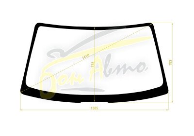 Стекло лобовое DAIHATSU STORIA 1998-2004 (M100S/M110S) 
Бренд: КДМ с синей полосой