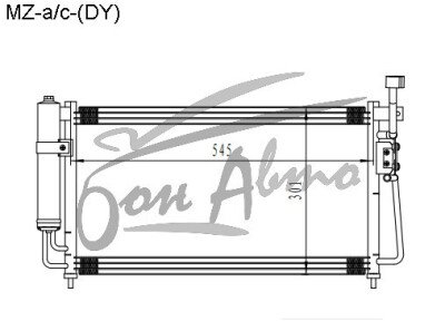 Радиатор кондиционера MAZDA 2 2002-2007 (DY) (ZJ) 
Бренд: TONGSHI AL16