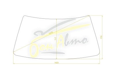 Стекло лобовое TOYOTA CORONA 1983-1987 (AT150) 
Бренд: BSG с зеленой полосой