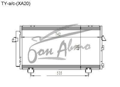 Радиатор кондиционера TOYOTA RAV 4 2000-2005 (ACA20) 
Бренд: TONGSHI AL16