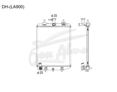 Радиатор DAIHATSU TANTO 2019- (LA650) (KF) 
Бренд: TONGSHI PL16MT